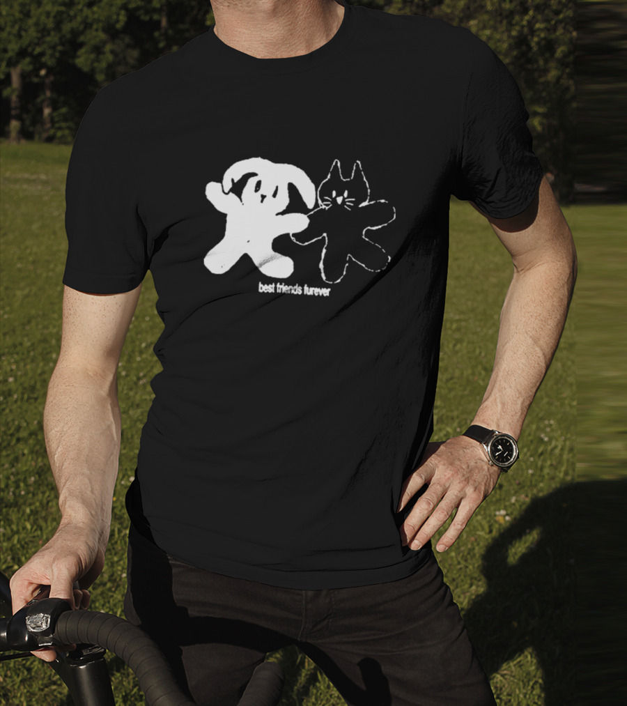 Angeltype Best Friends Furever Puppy And Kitten Duo T-Shirt