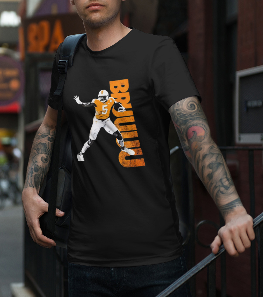 Bruuuu Tennessee Vols 5 Bru Mccoy NCAA Football Iconic T-Shirt