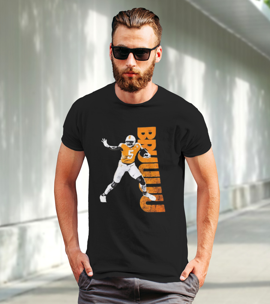 Bruuuu Tennessee Vols 5 Bru Mccoy NCAA Football Iconic T-Shirt