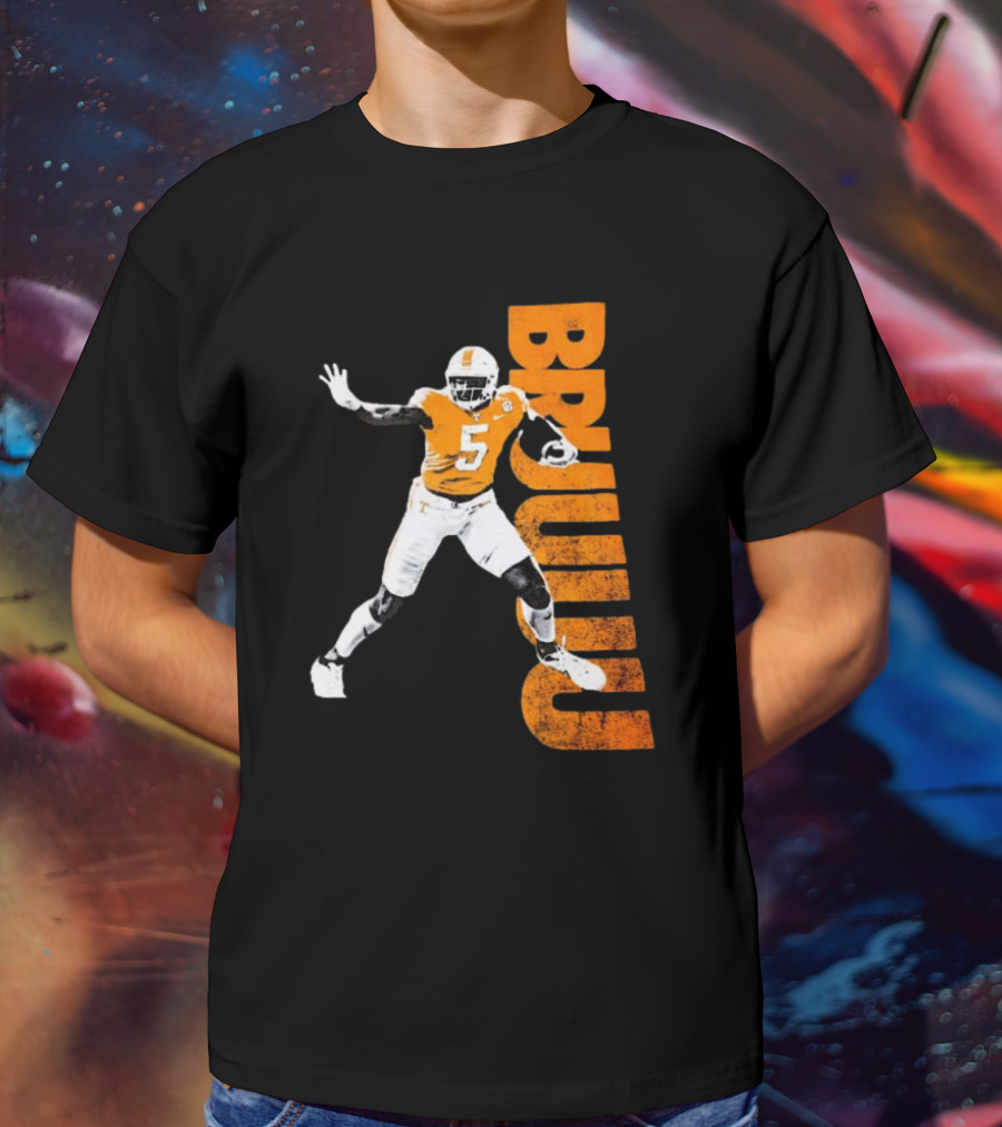 Bruuuu Tennessee Vols 5 Bru Mccoy NCAA Football Iconic T-Shirt