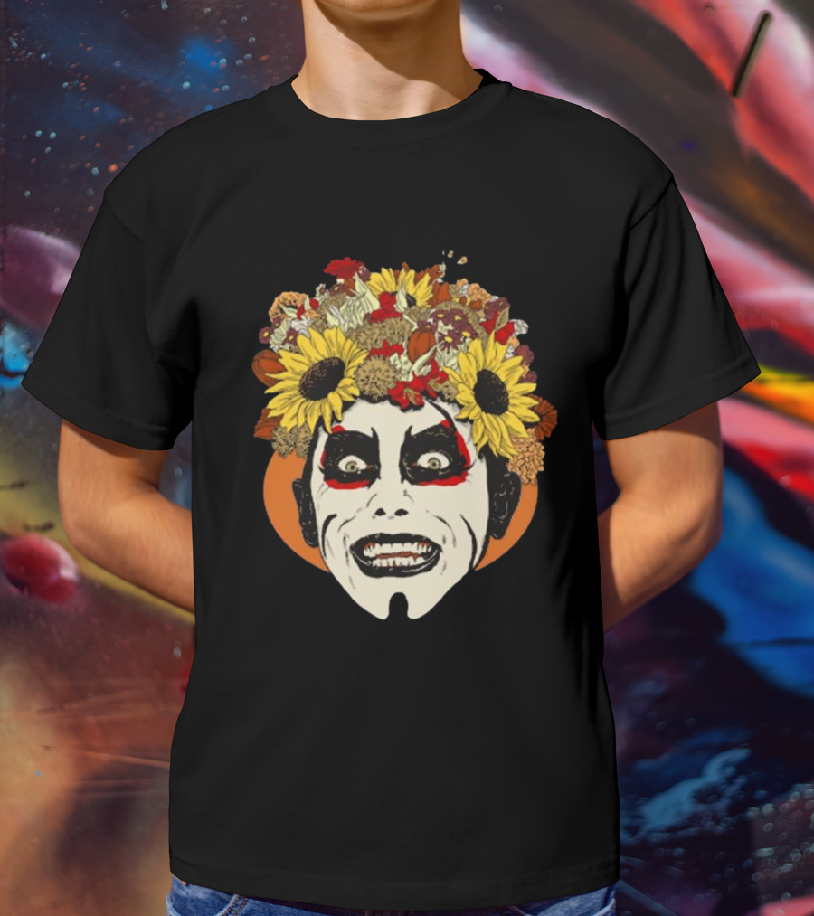 Danhausen Fallhausen Sunflower Face Paint WWE Wrestling T-Shirt