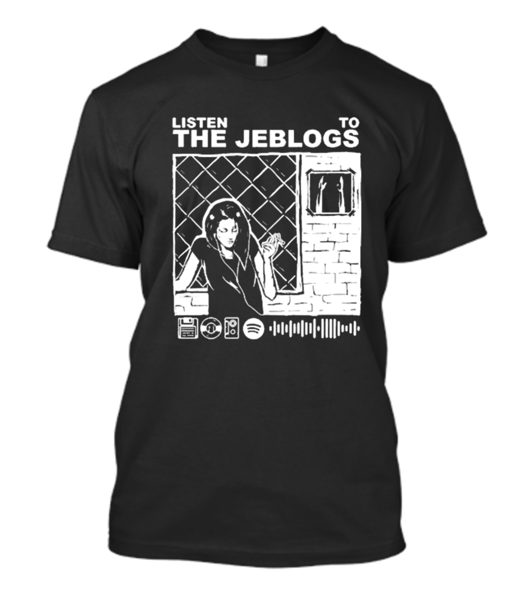 Listen To The Jeblogs Music Streaming Icons T-Shirt