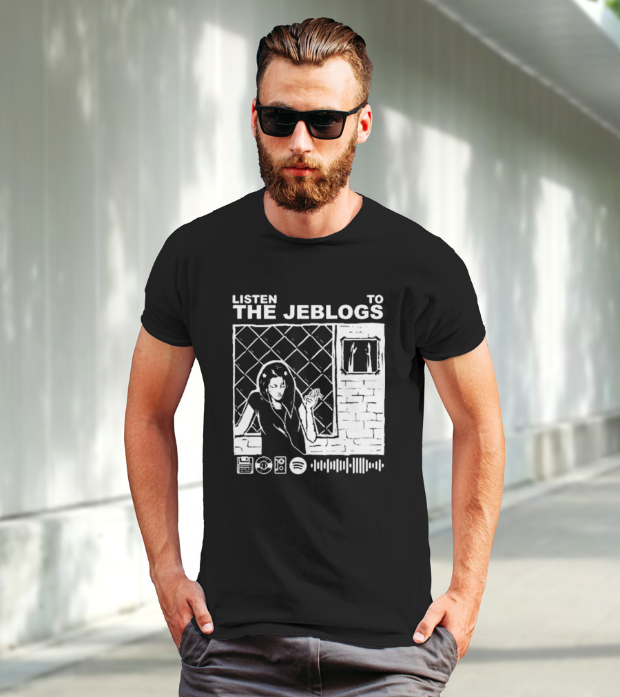 Listen To The Jeblogs Music Streaming Icons T-Shirt