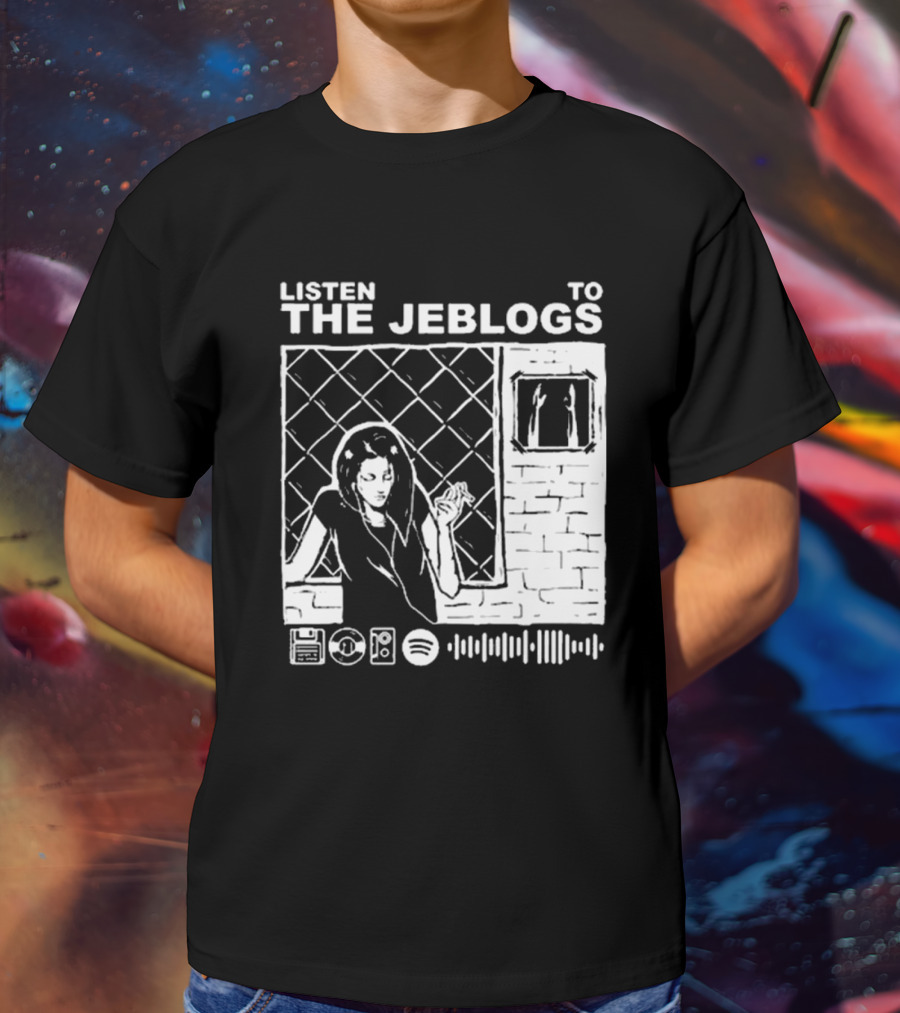 Listen To The Jeblogs Music Streaming Icons T-Shirt