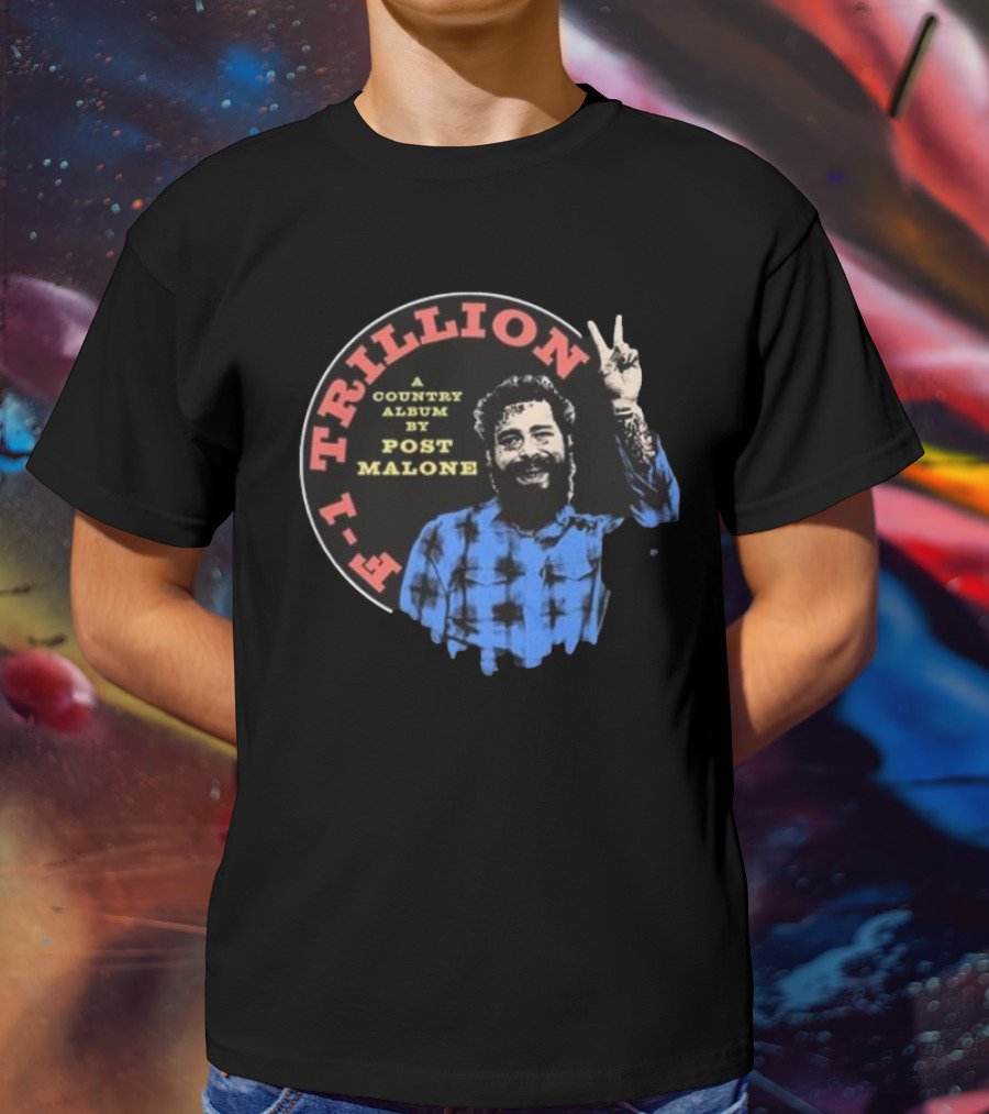 F-1 Trillion A Country Album By Post Malone Peace T-Shirt