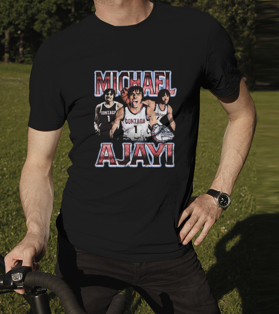 Michael Ajayi Gonzaga Bulldogs Basketball 90s T-Shirt