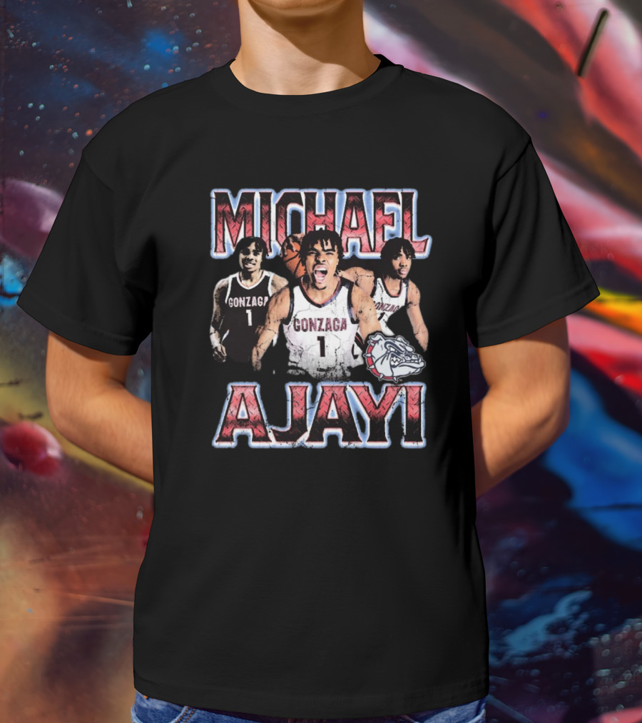 Michael Ajayi Gonzaga Bulldogs Basketball 90s T-Shirt