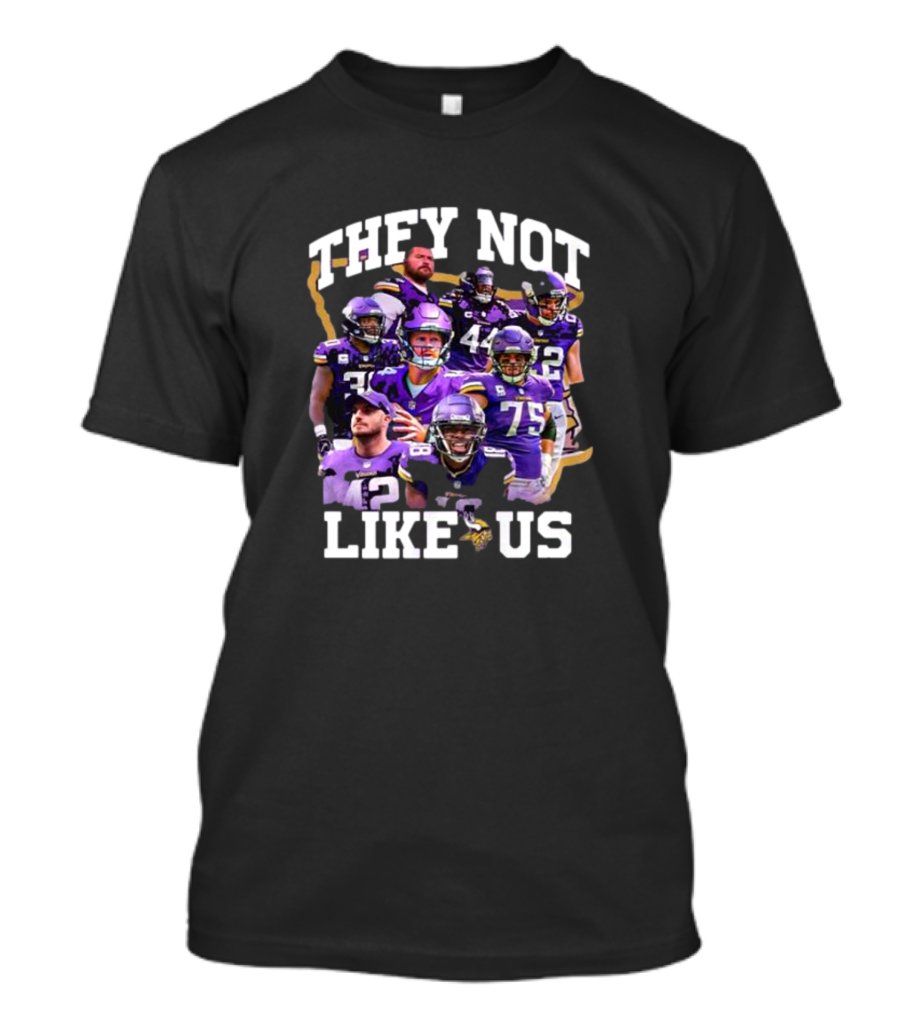 They Not Like Us Minnesota Vikings Players Christmas T-Shirt