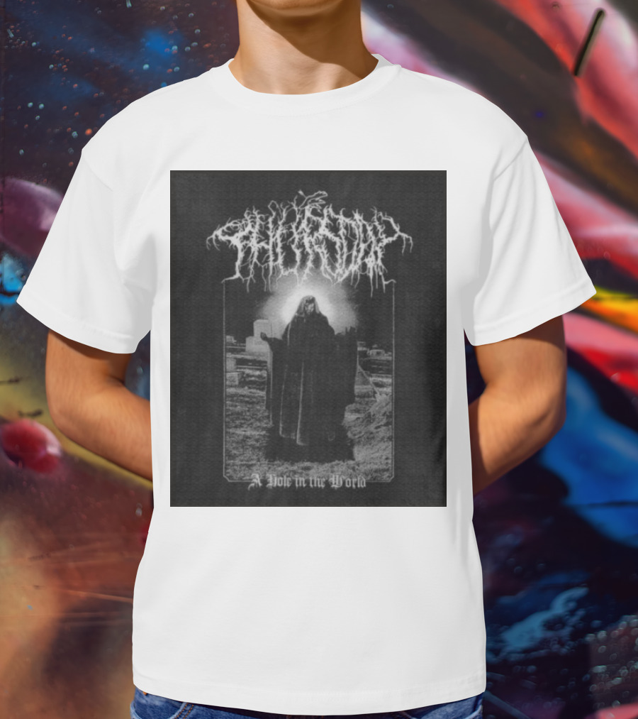 Thursday A Hole In The World Mysterious Cloaked Figure In Cemetery T-Shirt