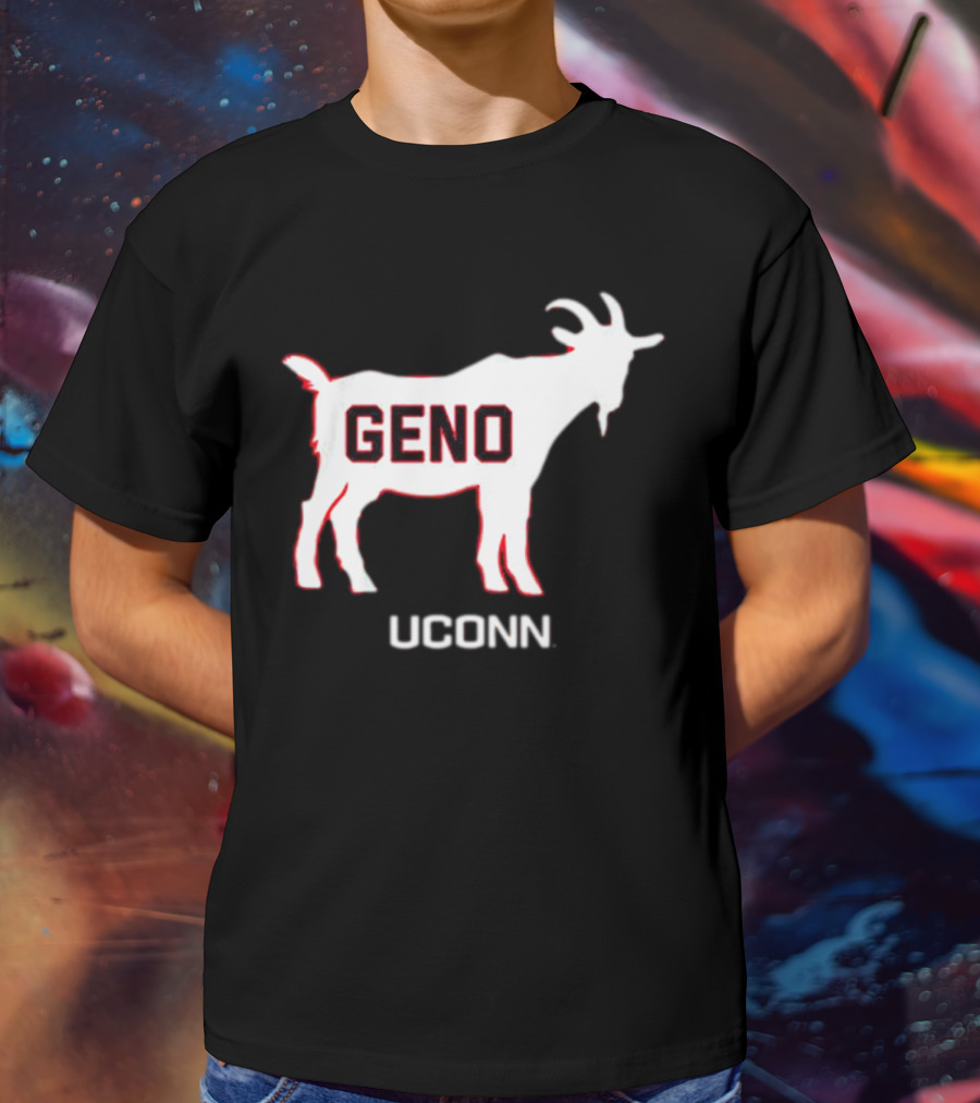 UConn Huskies Geno Basketball GOAT T-Shirt