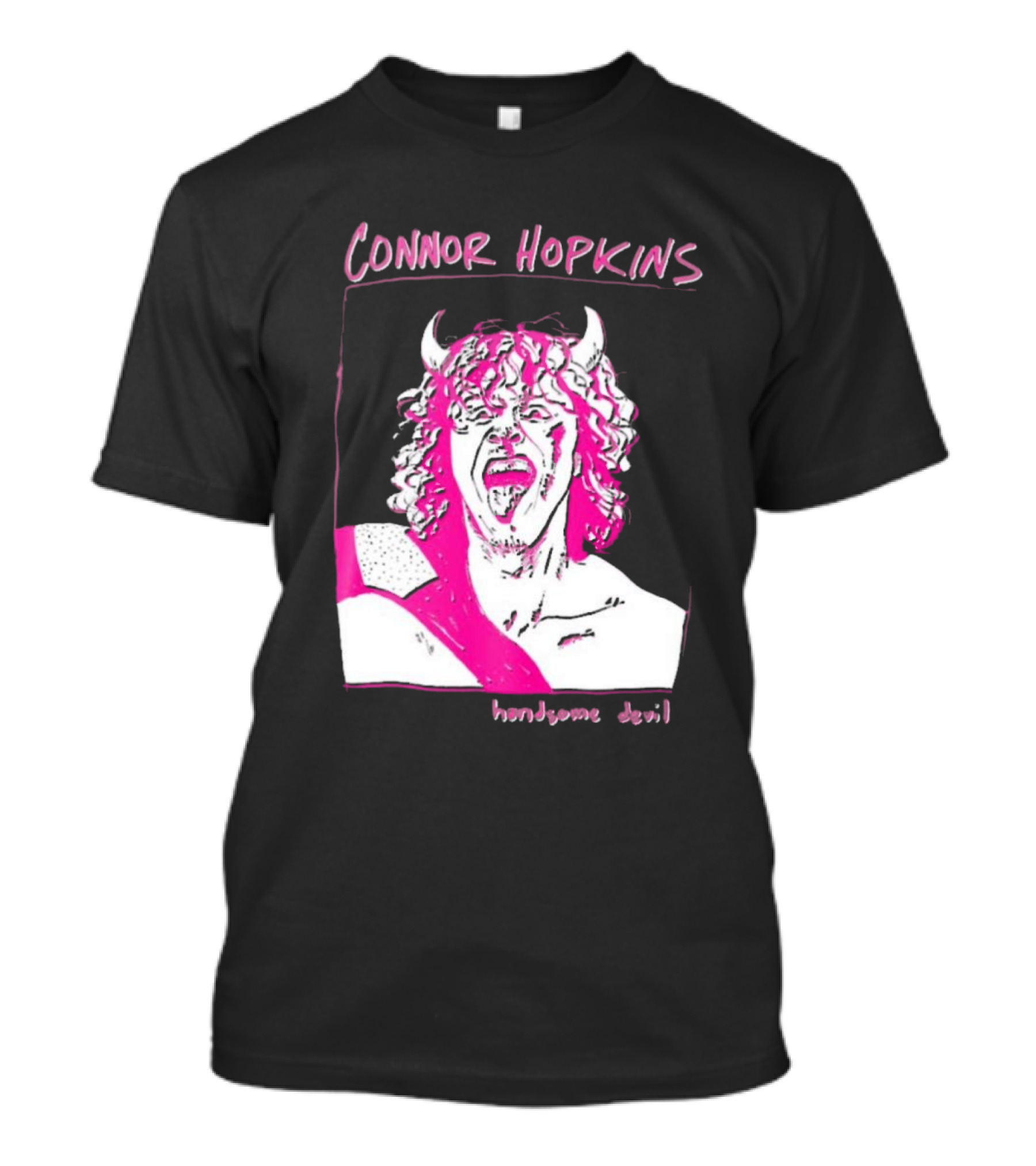 Connor Hopkins Handsome Devil Pink Horned T-Shirt