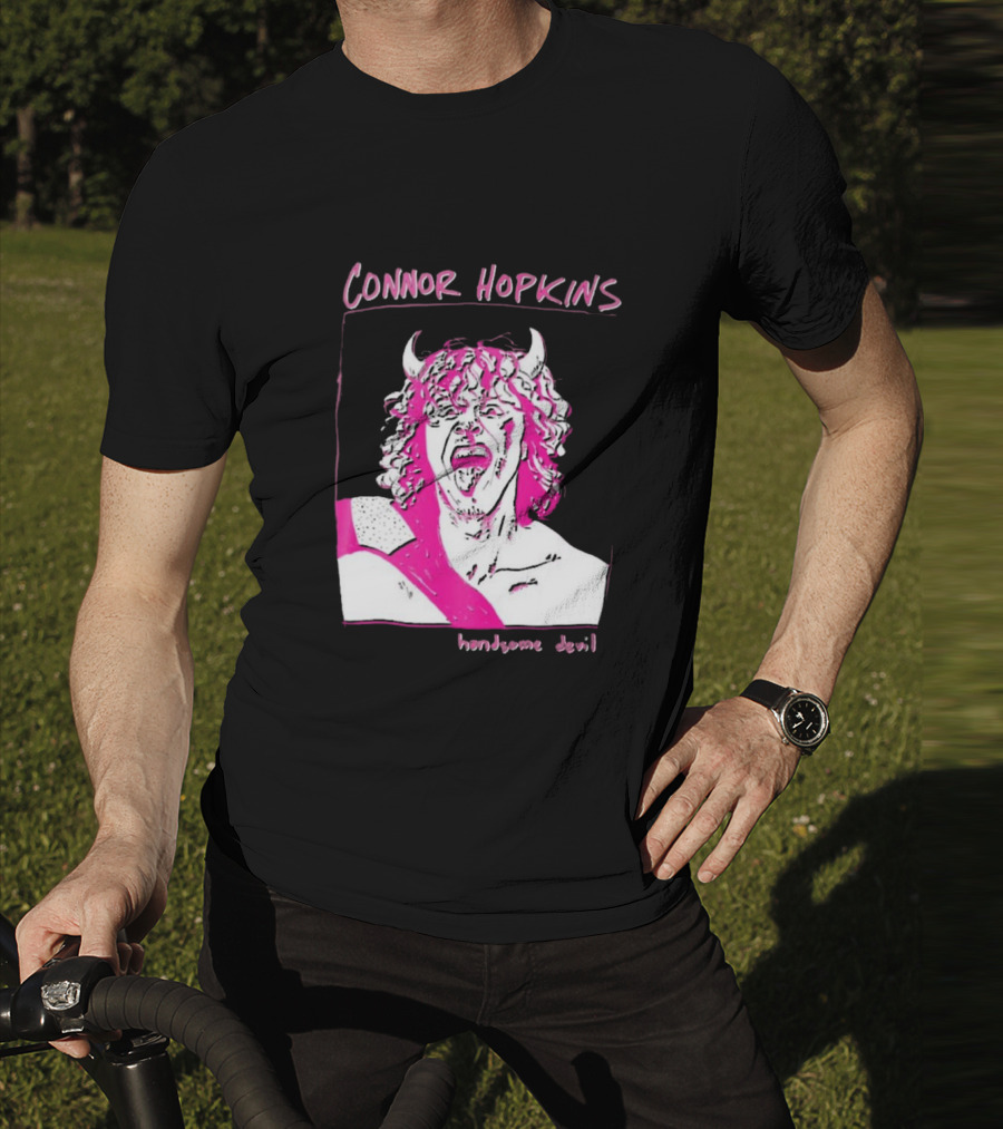 Connor Hopkins Handsome Devil Pink Horned T-Shirt