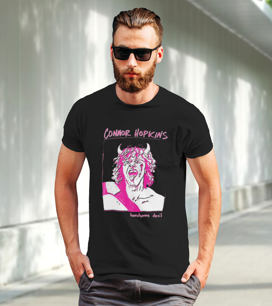 Connor Hopkins Handsome Devil Pink Horned T-Shirt