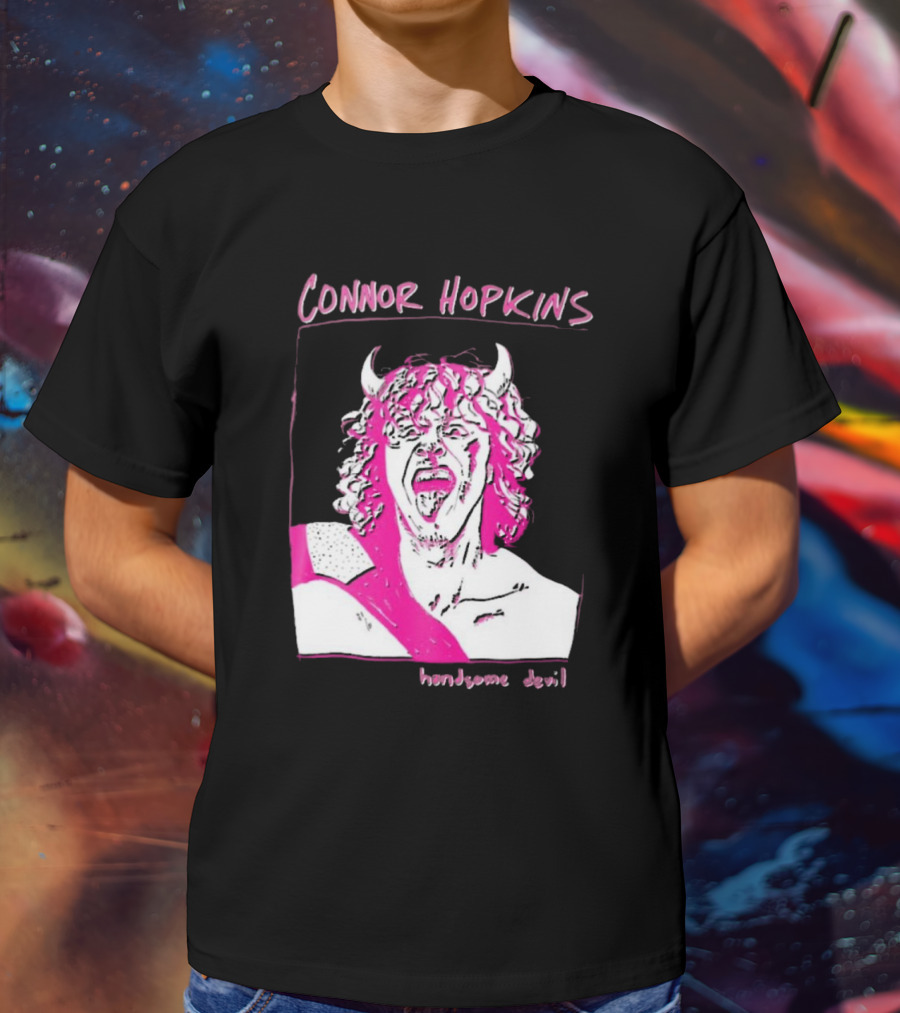 Connor Hopkins Handsome Devil Pink Horned T-Shirt