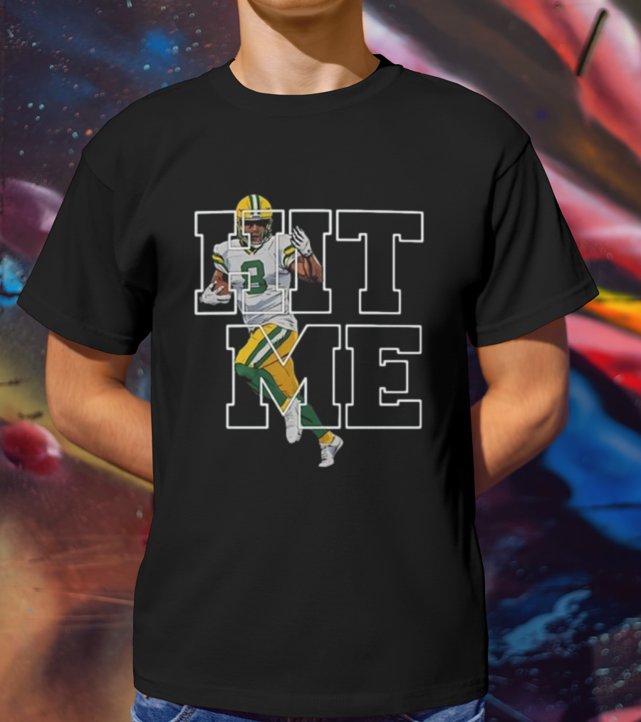 Green Bay Packers Hit Me NFL Football Player T-Shirt