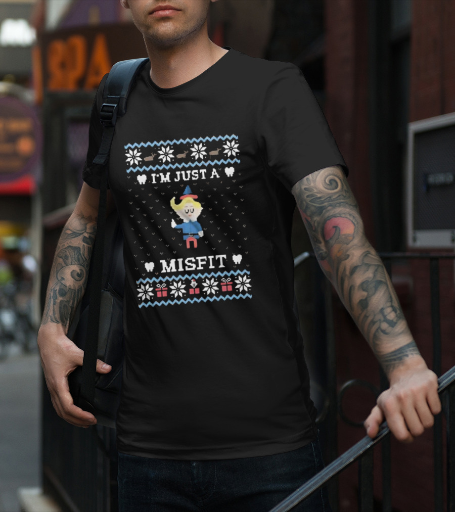 I'm Just A Misfit Ugly Christmas Sweater T-Shirt
