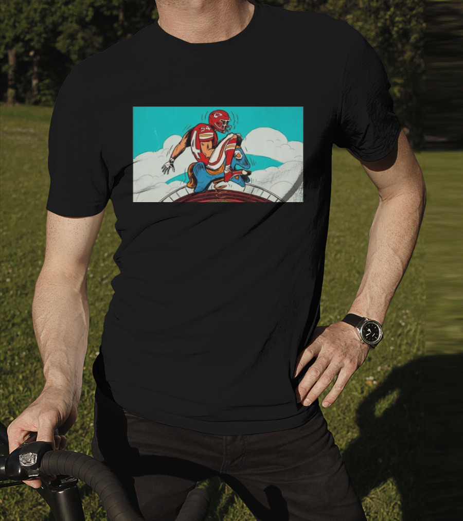 Kansas City Chiefs Vs. Denver Broncos Game-Day Matchup Sky Battle T-Shirt