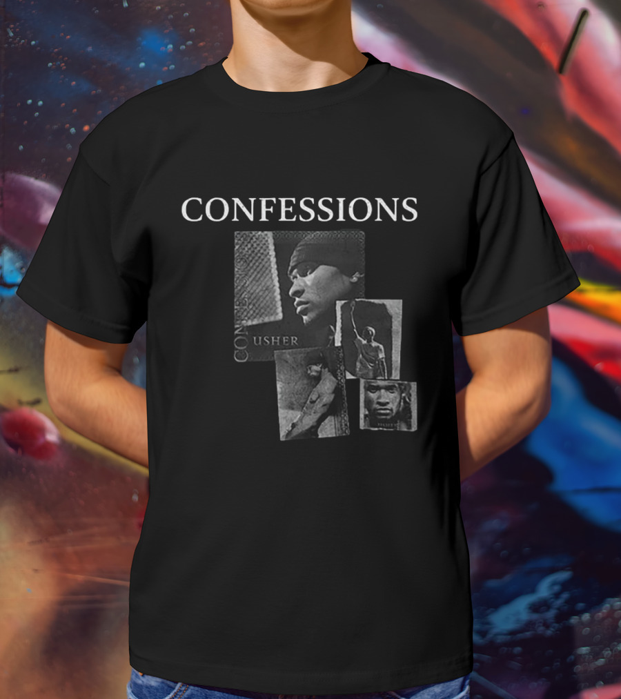 Confessions Usher Raymond IV Usher Album Cover Collage T-Shirt