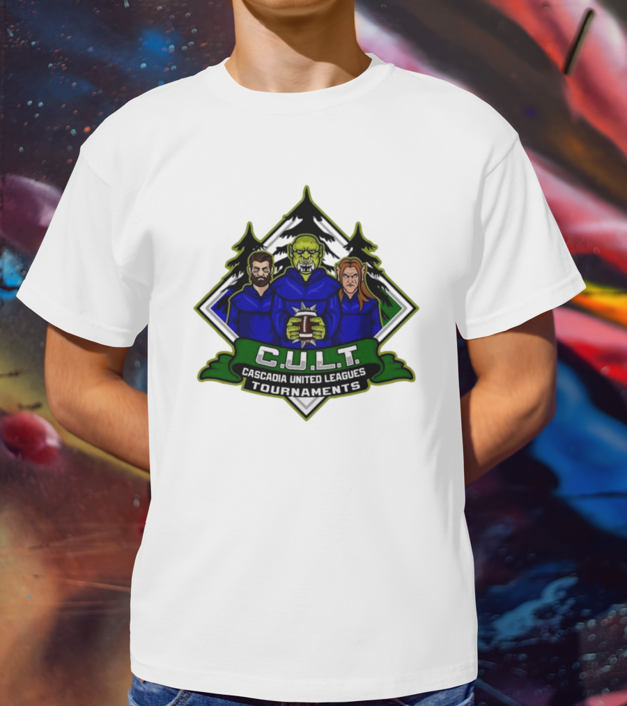 CULT Cascadia United Leagues Tournaments Blood Bowl Green Orc Iconic T-Shirt