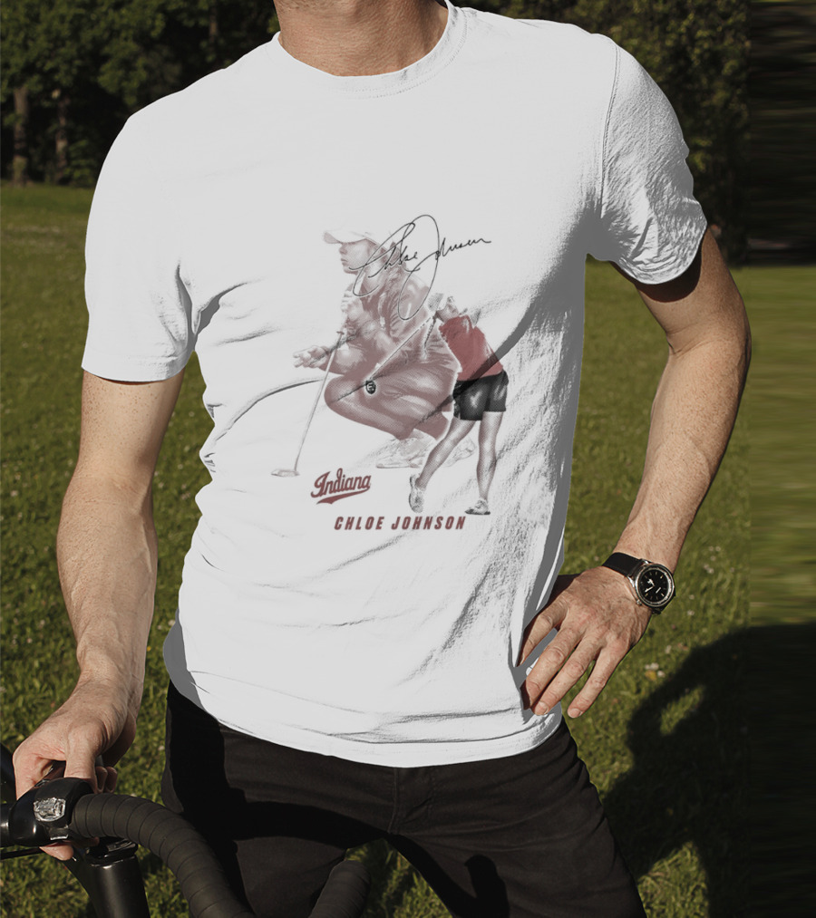 Chloe Johnson Indiana Golf Signature With Dynamic Player T-Shirt