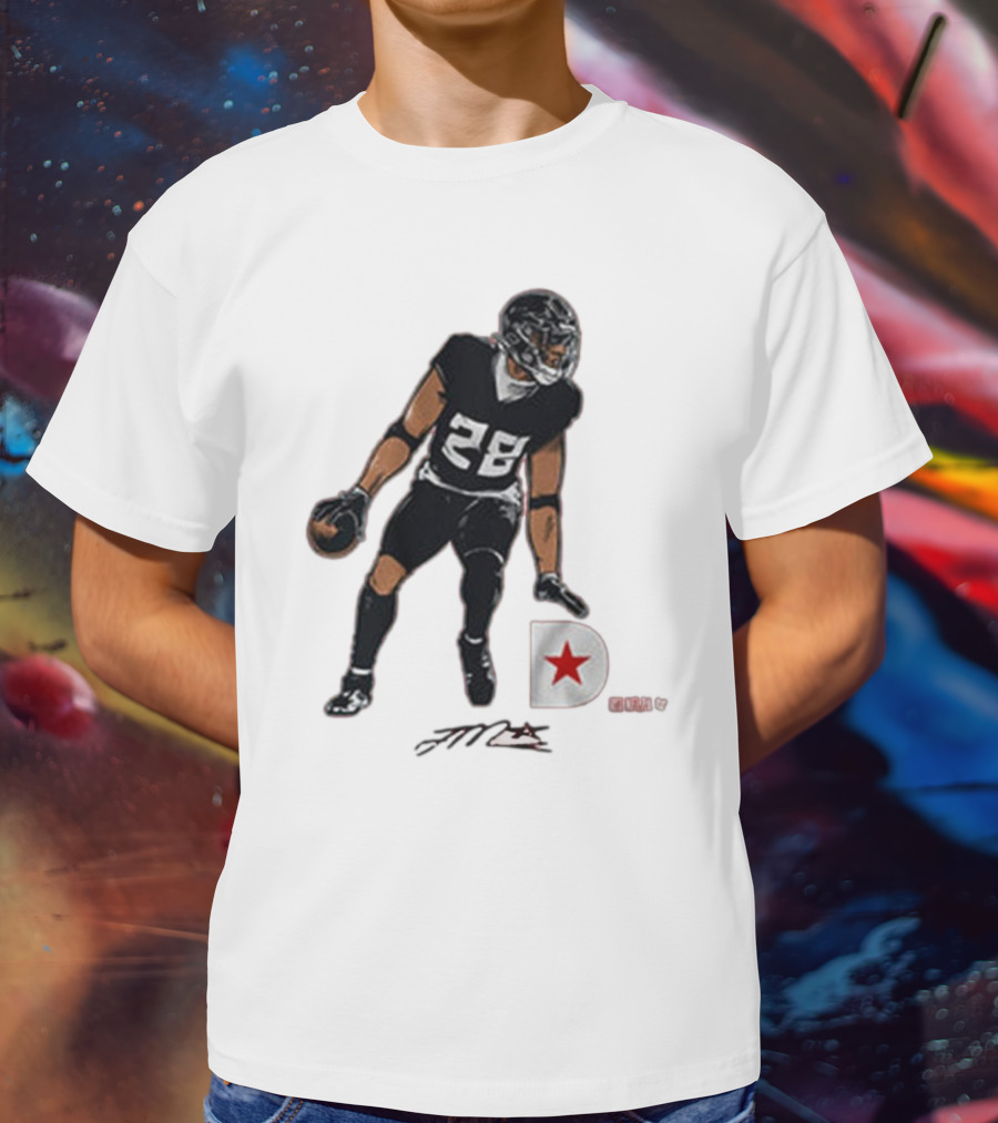 Joe Mixon 28 Houston Texans NFL Signature Player T-Shirt