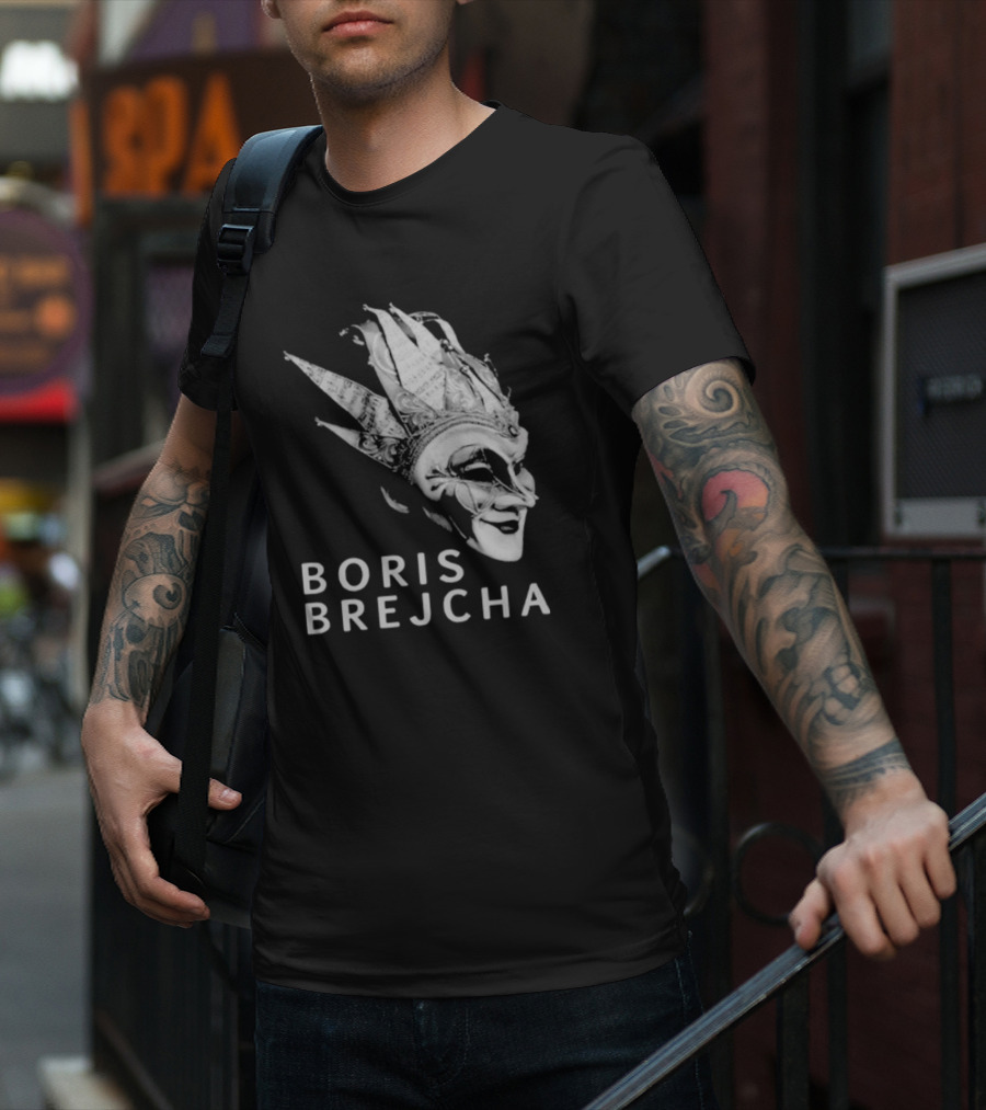 Boris Brejcha Joker Mask Monochrome Music Concept T-Shirt