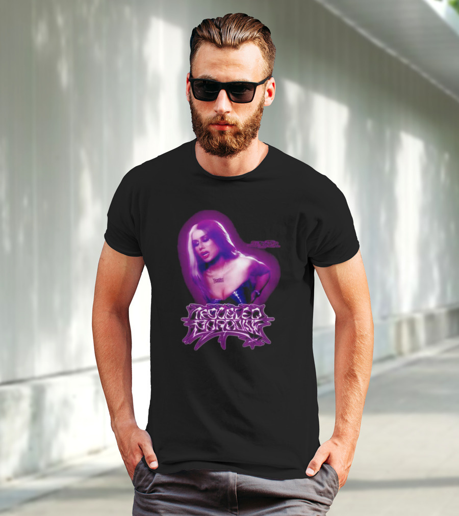 Slayyyter Troubled Paradise Purple Aura T-Shirt