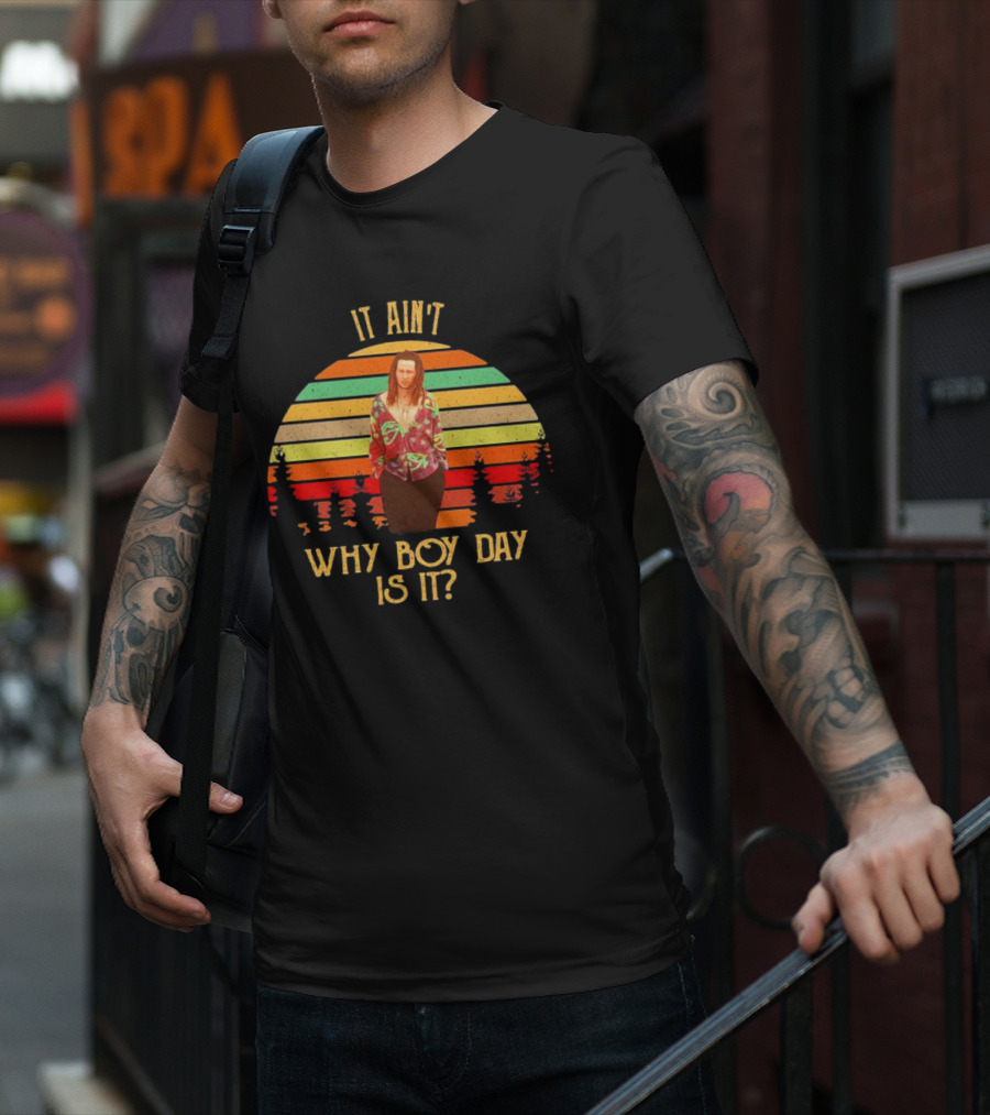 Drexl Spivey It Ain’t White Boy Day Is It Vintage Retro Sunset T-Shirt