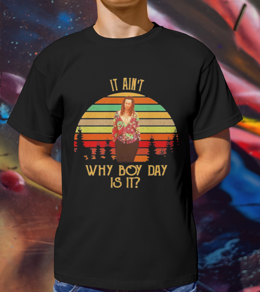 Drexl Spivey It Ain’t White Boy Day Is It Vintage Retro Sunset T-Shirt