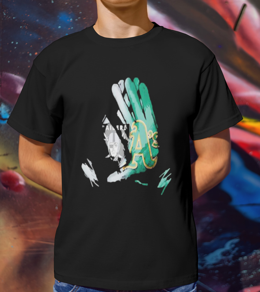 Las Vegas Raiders Oakland Athletics Gloves Diamond Painting T-Shirt