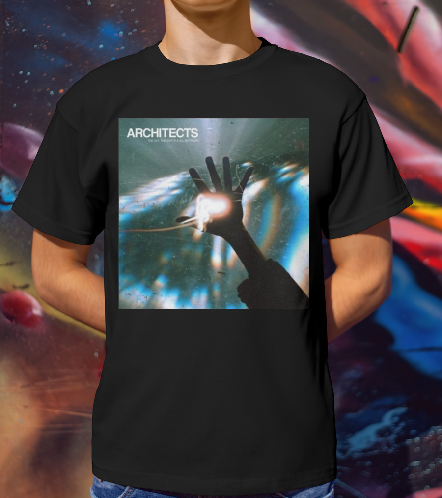 ARCHITECTS The Sky, The Earth And All Between Hand Through Light Rays T-Shirt
