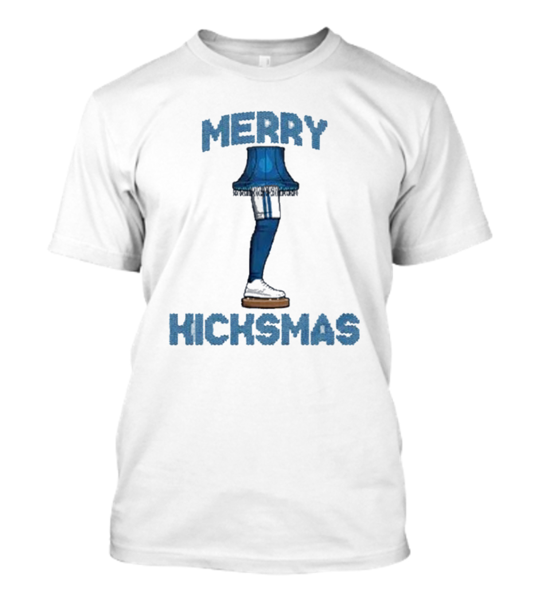 Merry Kicksmas Detroit Lions Leg Lamp Football Humor T-Shirt
