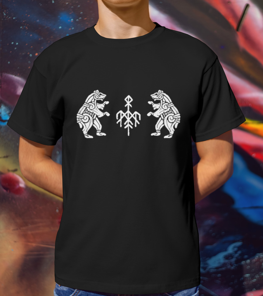 Wardruna Rune Symbol Dancing Bears Nordic T-Shirt