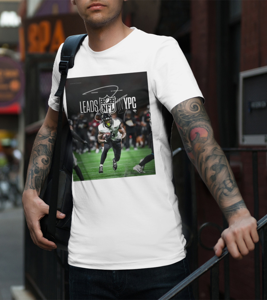 Tank Bigsby Jacksonville Jaguars NFL Leads YPC Signature Football Action T-Shirt