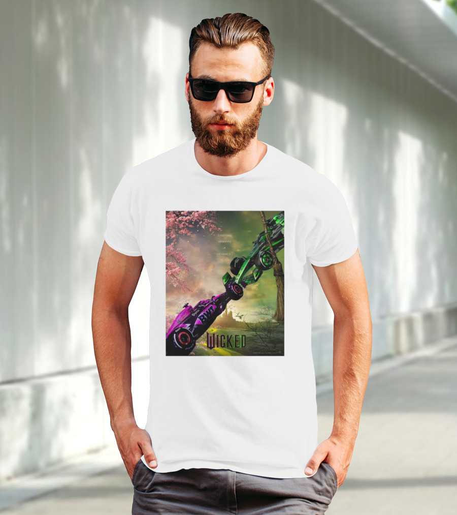 Wicked Everyone Deserves A Chance To Fly Racing Cars Vertical Sky Forest T-Shirt