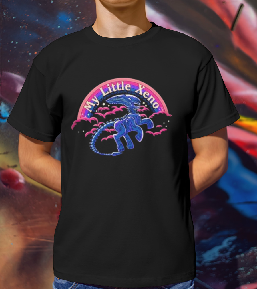 My Little Xeno Alien Creature In The Clouds T-Shirt