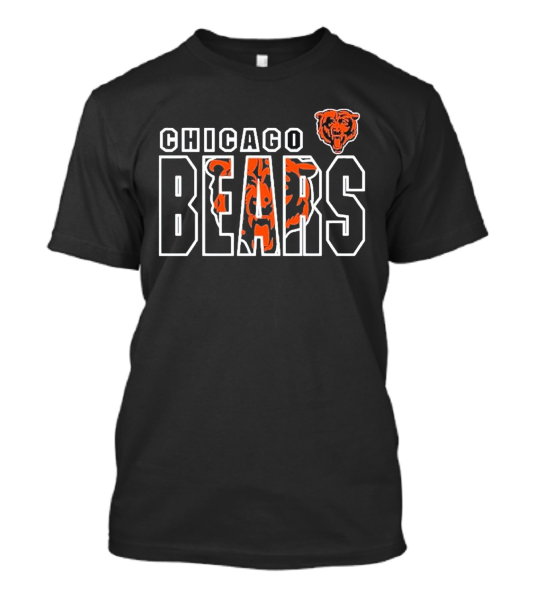 Chicago Bears Youth NFL Properties Double Logo Bear Head T-Shirt