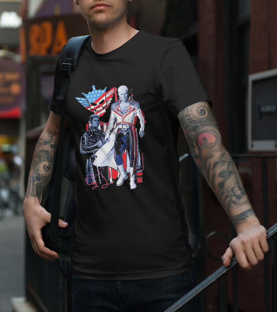Mad Engine Cody Rhodes American Nightmare WWE T-Shirt