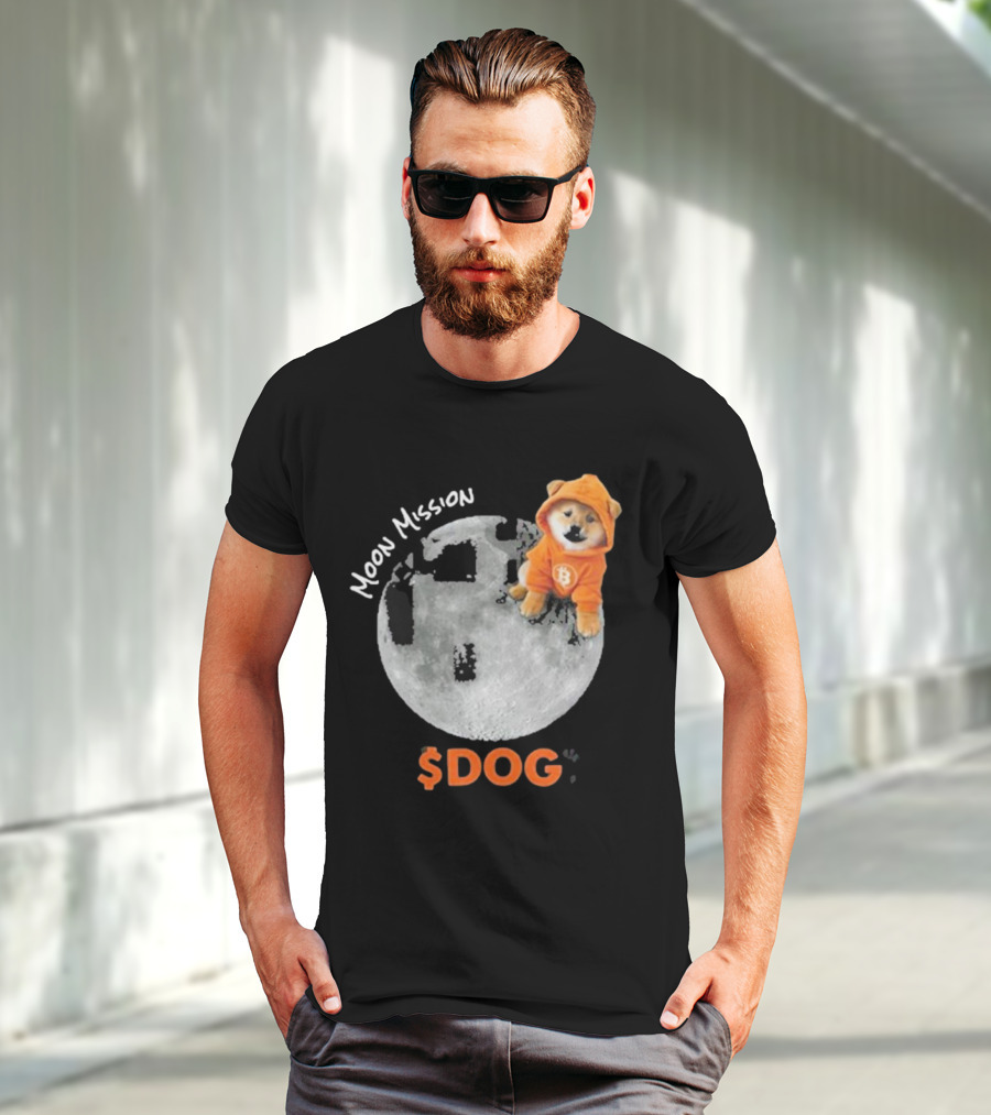 Moon Mission $DOG Dogecoin Bitcoin Shiba Inu T-Shirt