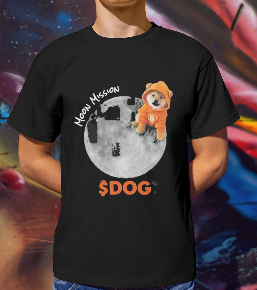 Moon Mission $DOG Dogecoin Bitcoin Shiba Inu T-Shirt