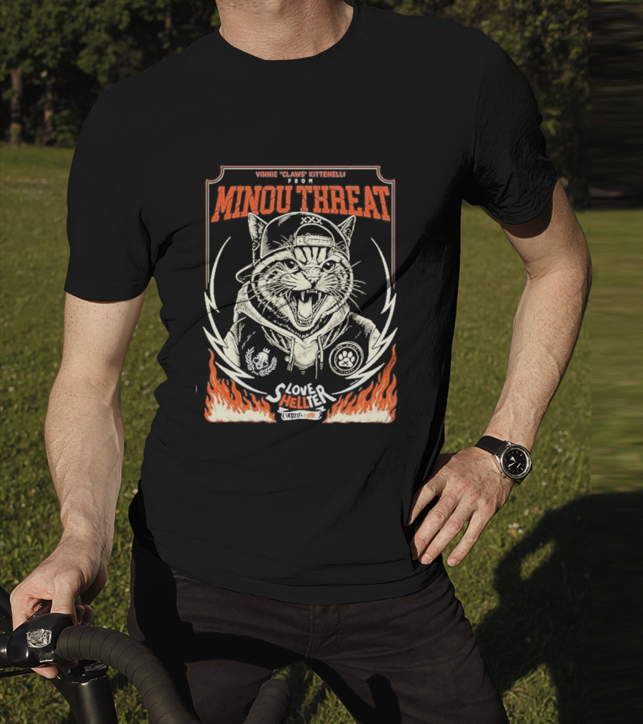 Vinnie Claws Kittenelli From Minou Threat Love Shelter Hellfest Open Air Festival T-Shirt