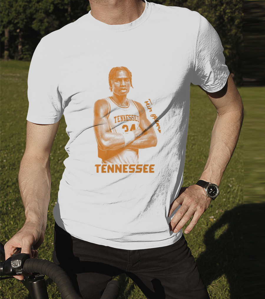 Felix Okpara Tennessee Basketball 34 Signature T-Shirt