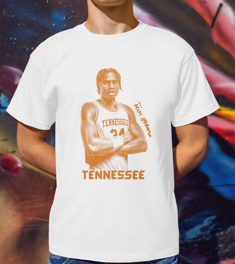 Felix Okpara Tennessee Basketball 34 Signature T-Shirt
