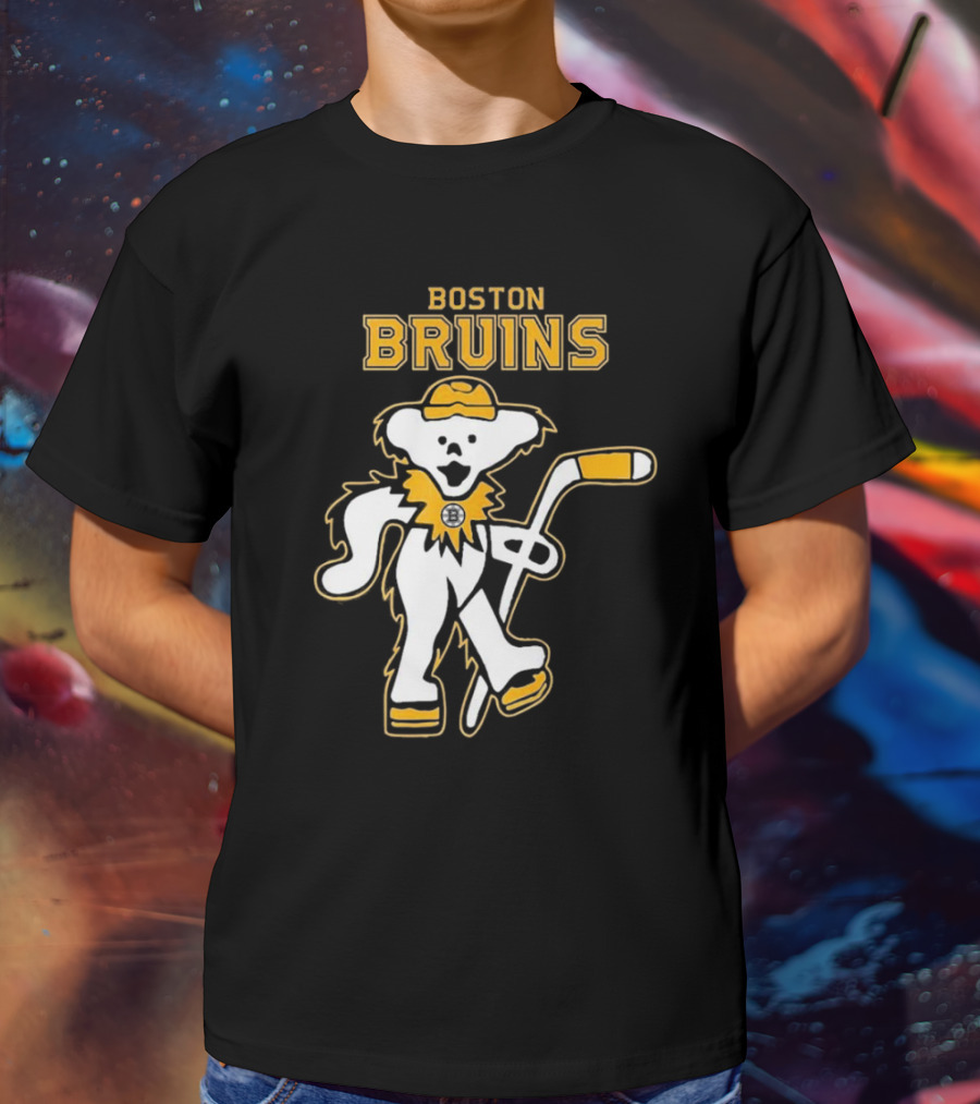 Boston Bruins Grateful Dead Dancing Bear T-Shirt