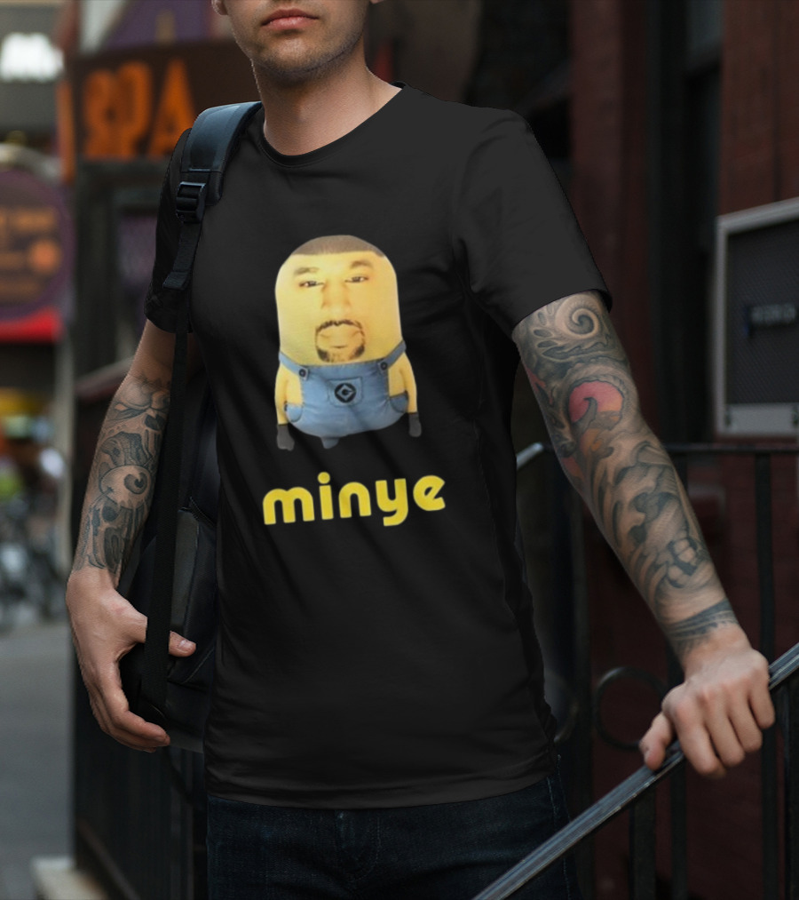 Dippytees Minye Minion Crossover Character Face T-Shirt