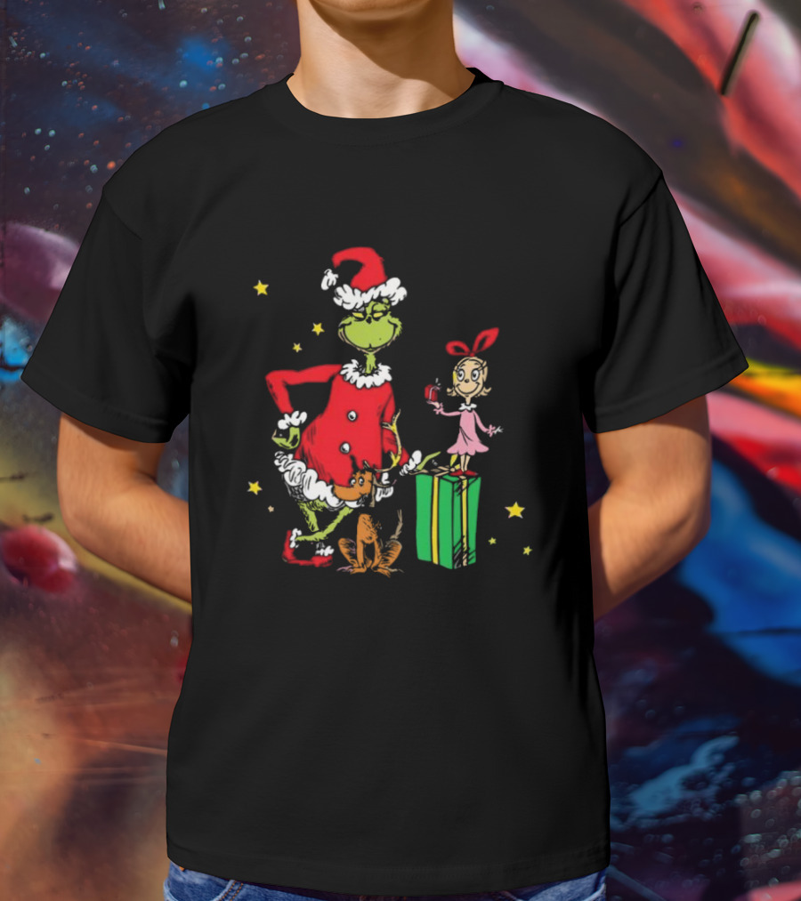 Grinch Cindy Lou Who Max Grinchmas Merry Christmas T-Shirt