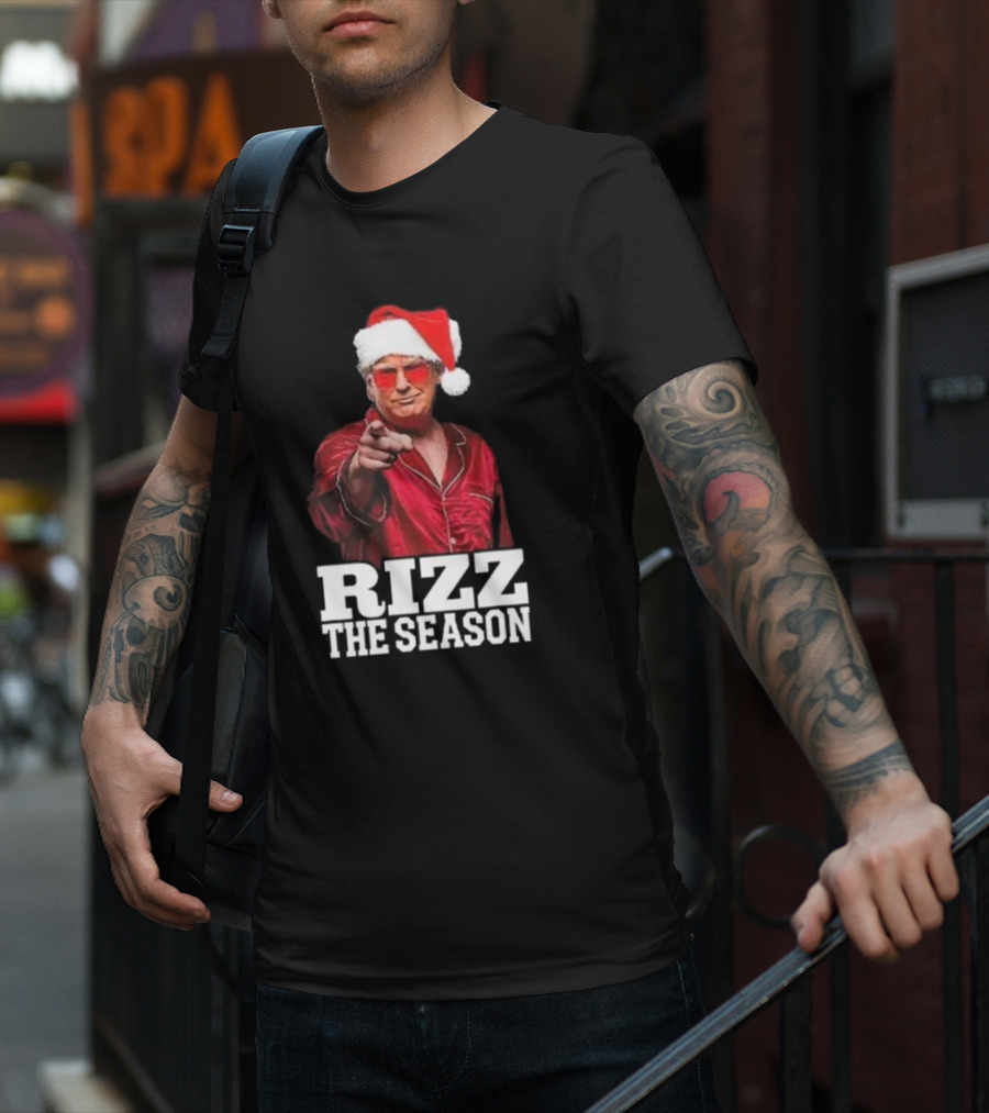 Rizz The Season Santa Christmas Pajama T-Shirt