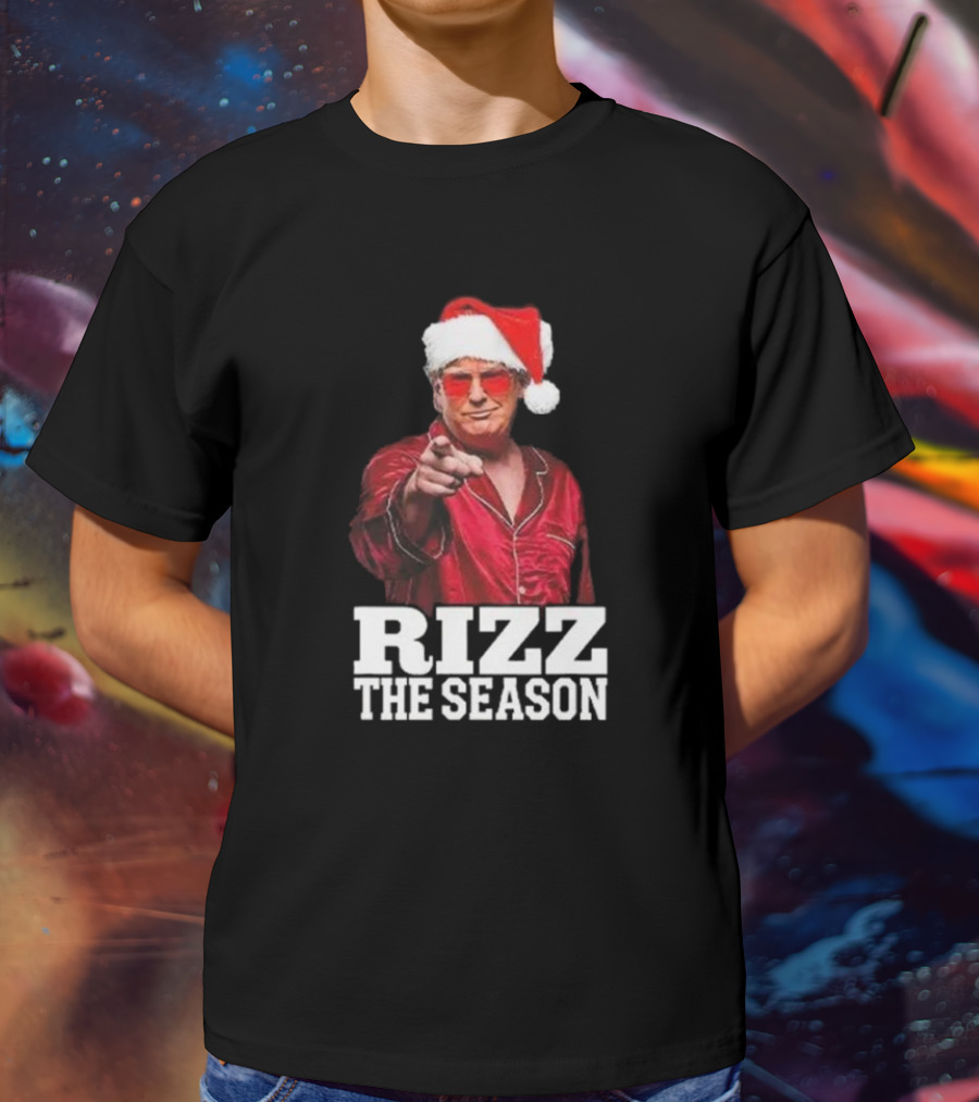Rizz The Season Santa Christmas Pajama T-Shirt