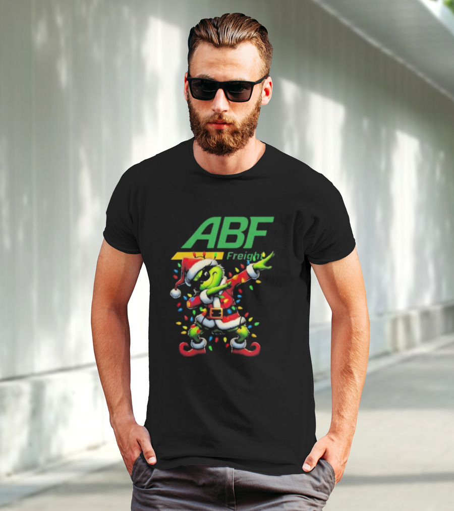 ABF Freight Santa Grinch Dabbing Merry Christmas T-Shirt