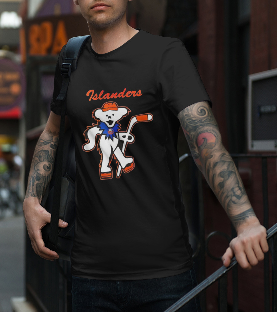 New York Islanders Hockey Grateful Dead Dancing Bear T-Shirt